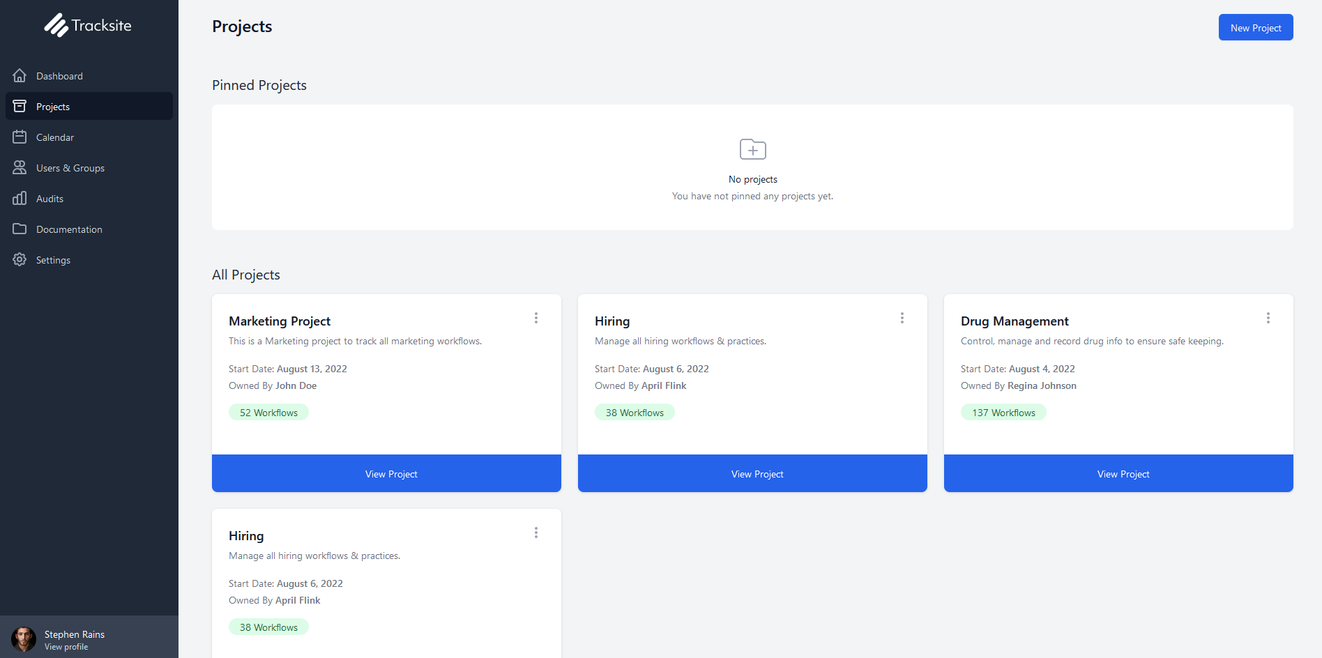 Project Management Home